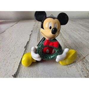Vintage porcelain‎ Mickey WREATH ornament Xmas tree